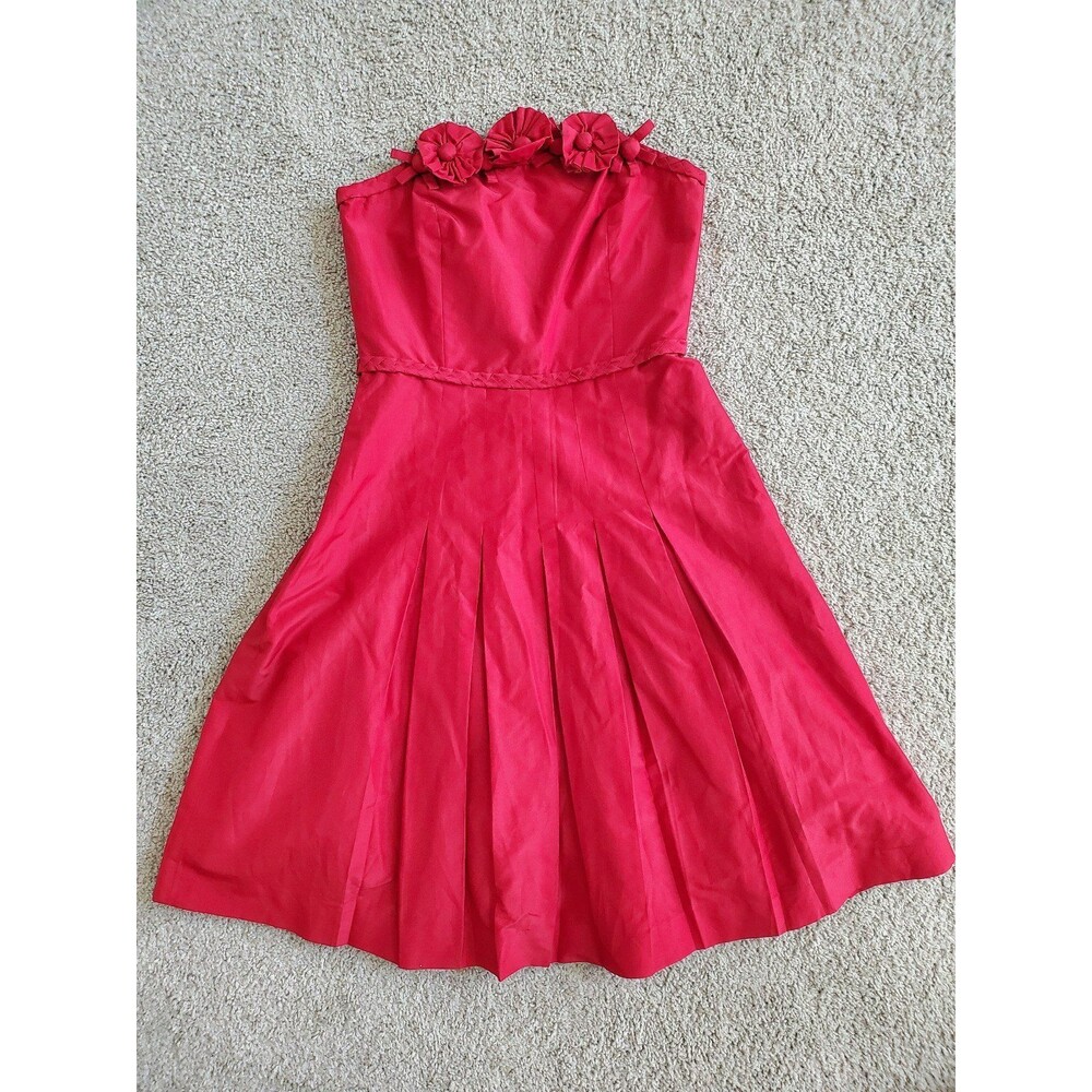 Lilly Pulitzer strapless dress with flowers